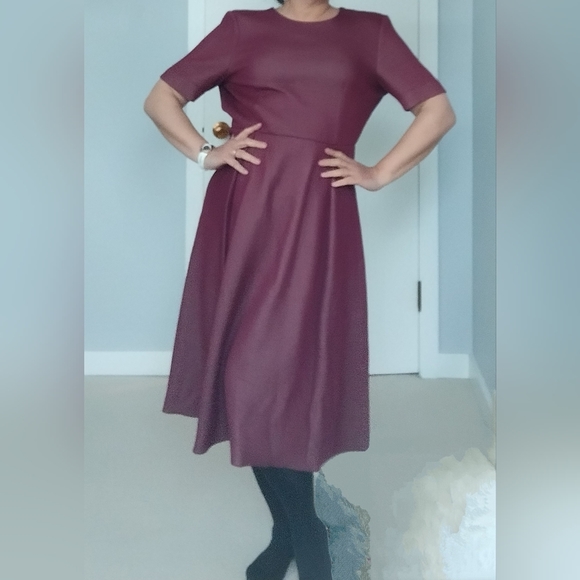 COS plum/wine/burgundy dress. EUC. Size M. - Picture 1 of 16